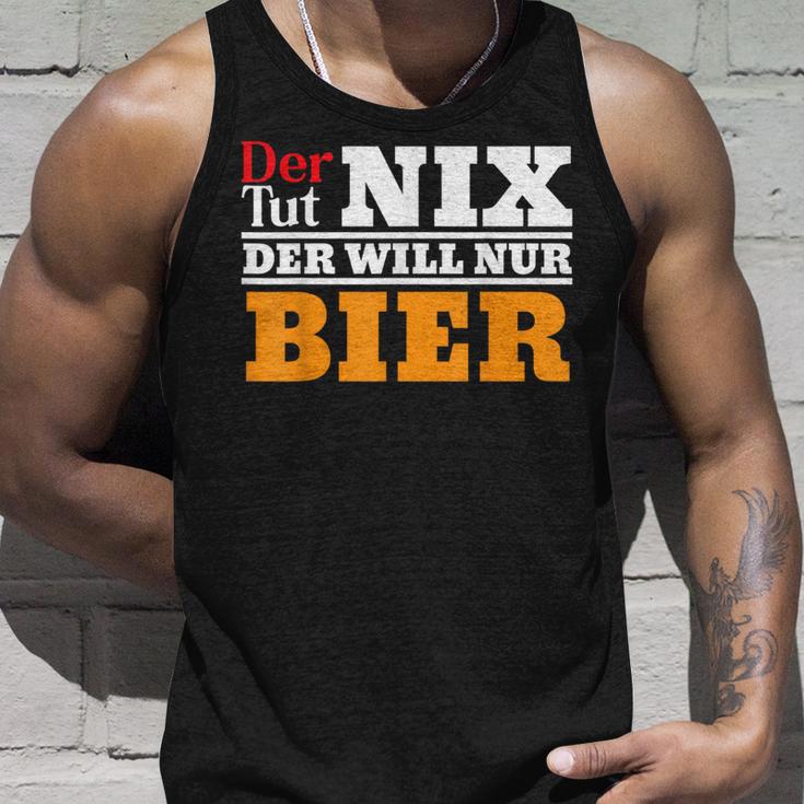 Der Will Nur Bier Biertrinker Tank Top Geschenke für Ihn