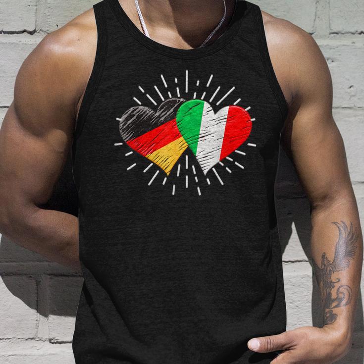 Deutschland Italien Freundschaft Herz German Italian Tank Top Geschenke für Ihn