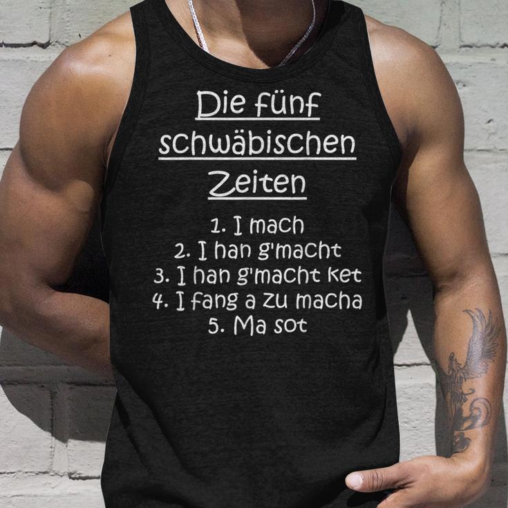 Die Fünf Schwäbischen Zeiten Schwäbische Sprüche Mauldasch Tank Top Geschenke für Ihn