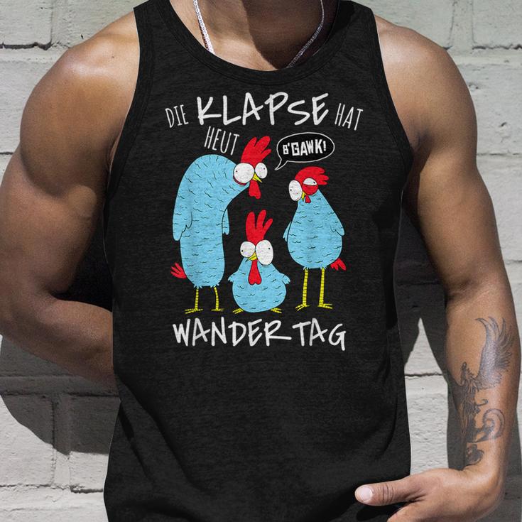 Die Klapse Hat Heut Wandertag Hiking Jga Selfironie Tank Top Geschenke für Ihn