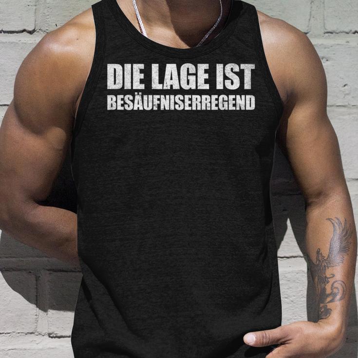 Die Lage Ist Besäufniserregend Sayings Tank Top Geschenke für Ihn