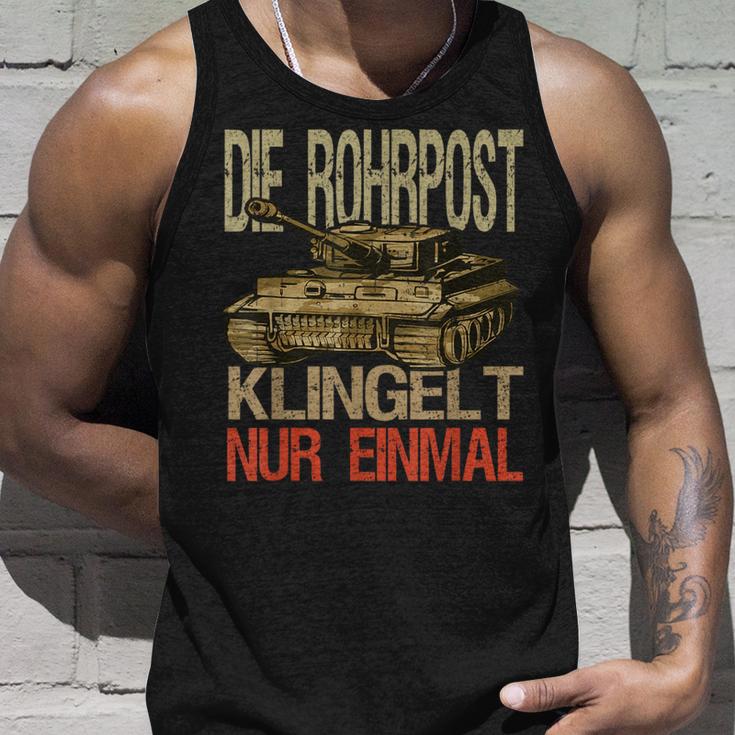 Die Rohrpost Klingelt Nur Einmal Deutsche Tiger Tank Tank Top Geschenke für Ihn