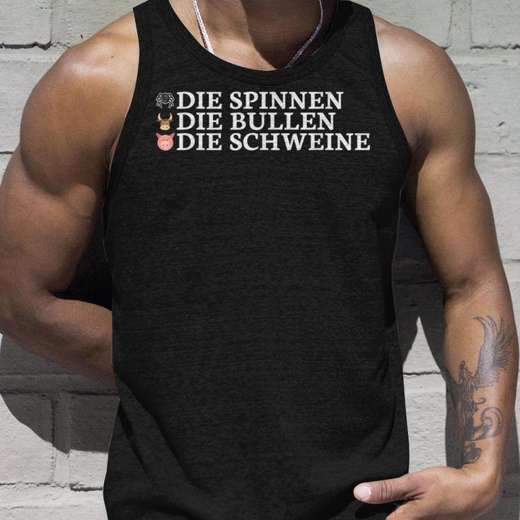 Die Spinners Die Bulls The Pigs Tank Top Geschenke für Ihn