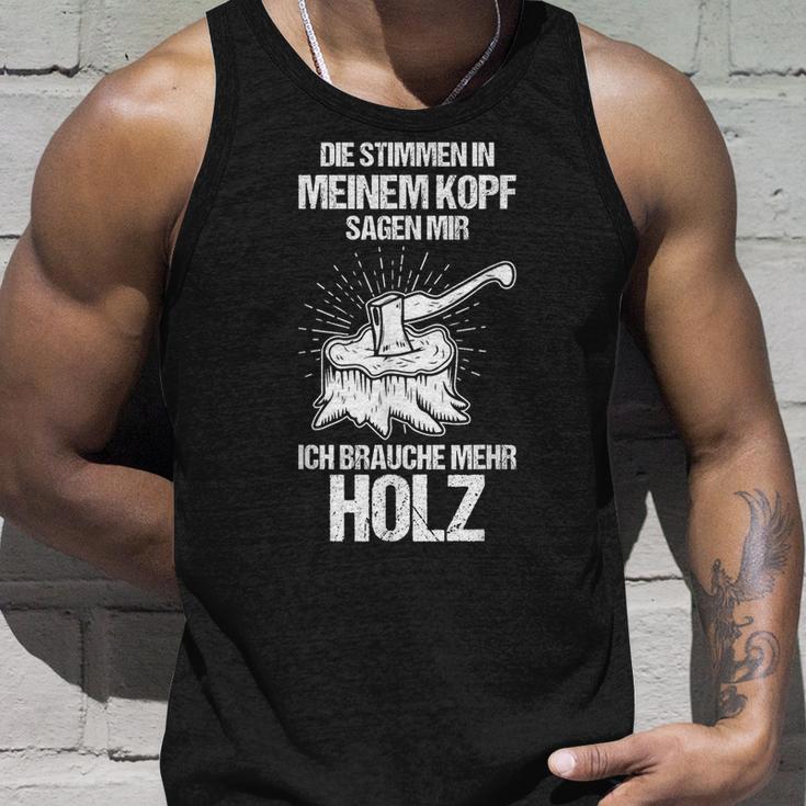 Die Stimmen In Meinem Kopf Sagen Mir Ich Brauche Mehr Mehr Mehr German Tank Top Geschenke für Ihn