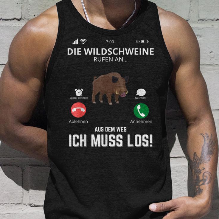 Die Wildschweine Jagd Wildboar Deer Outfit For Hunter Tank Top Geschenke für Ihn