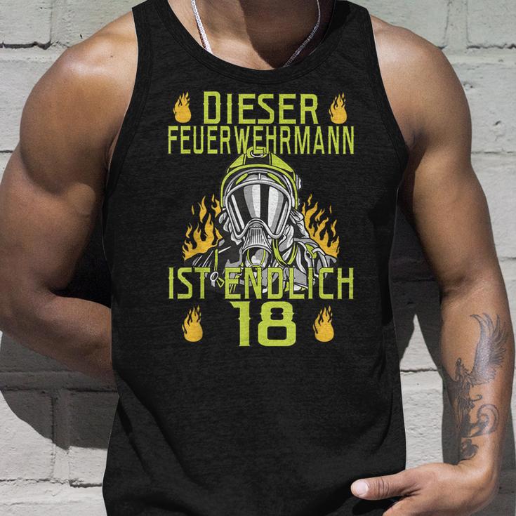 Dieser Feuerwehrmann Ist Endlich 18 Tank Top Geschenke für Ihn