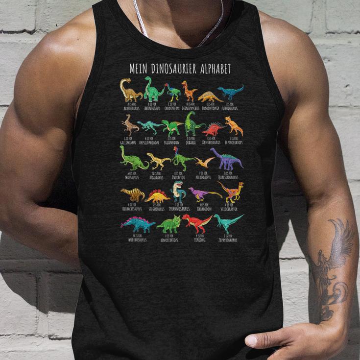 Dinosaur Types Alphabet A-Z Dino Abc T-Rex Tank Top Geschenke für Ihn