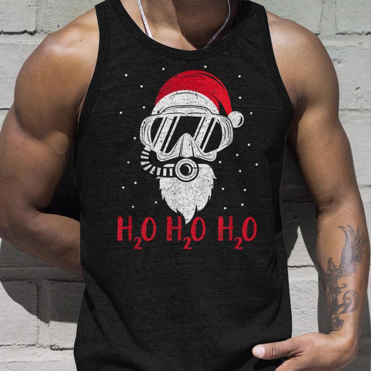 Diving Santa Claus H2o H2o H2o Xmas Diving Tank Top Geschenke für Ihn