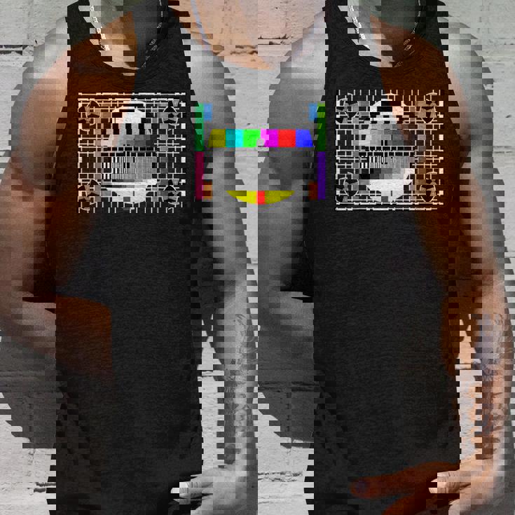 Donna Divertente Regalo Di Sheldon Tv Test Pattern Colore Geek Con Collo A Canotta Regalos para él
