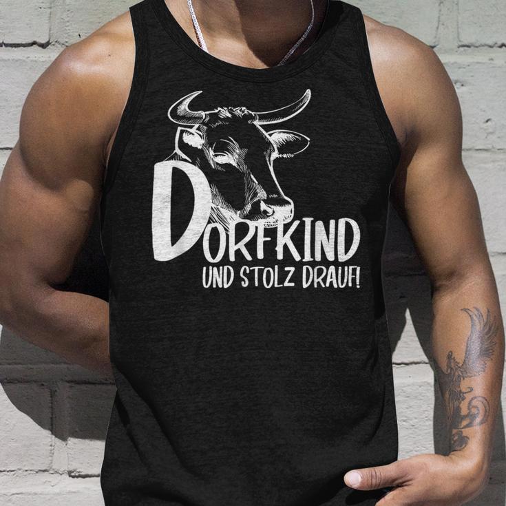 Dorfkind & Stolz Draufillfkinder Farmer Cow Farm Tank Top Geschenke für Ihn