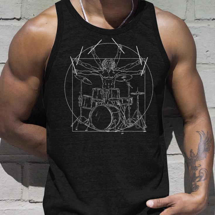 Drummer Drummer Dainci Drummer Rock Music Tank Top Geschenke für Ihn