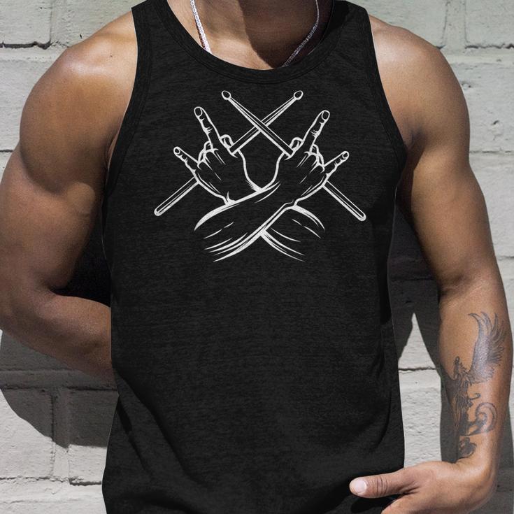 Drummer Drumsticks Rock Drummer Tank Top Geschenke für Ihn