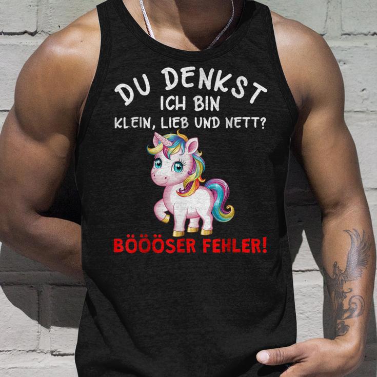 Du Denkst Ich Bin Klein Lieb Und Nett Bad Error Tank Top Geschenke für Ihn