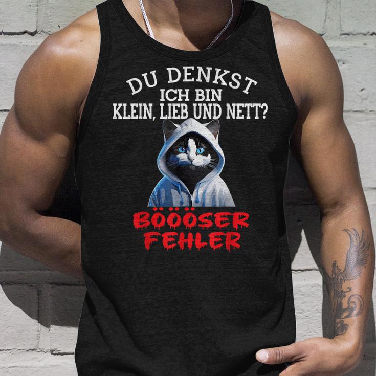 Du Denkst Ich Bin Klein Lieb Und Nett Cute Cat Tank Top Geschenke für Ihn