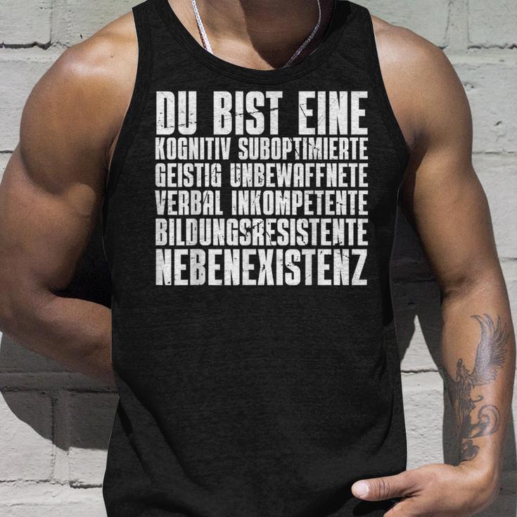 Du Nebenexistenz Buseidigungen Ich Hasse Menschen Tank Top Geschenke für Ihn