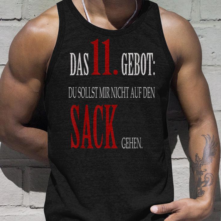 Du Sollst Mir Nicht Auf Den Sack Gehen 11 Commandment Tank Top Geschenke für Ihn