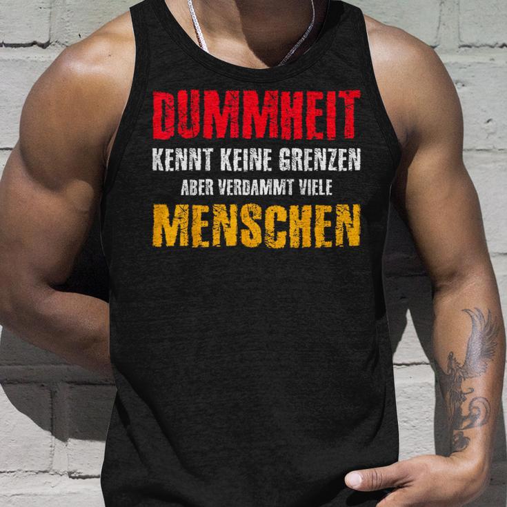 Dummheit Kissen Keine Grenzen Tank Top Geschenke für Ihn