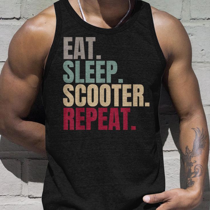 Eat Sleep Scooter Repeat Tank Top Geschenke für Ihn