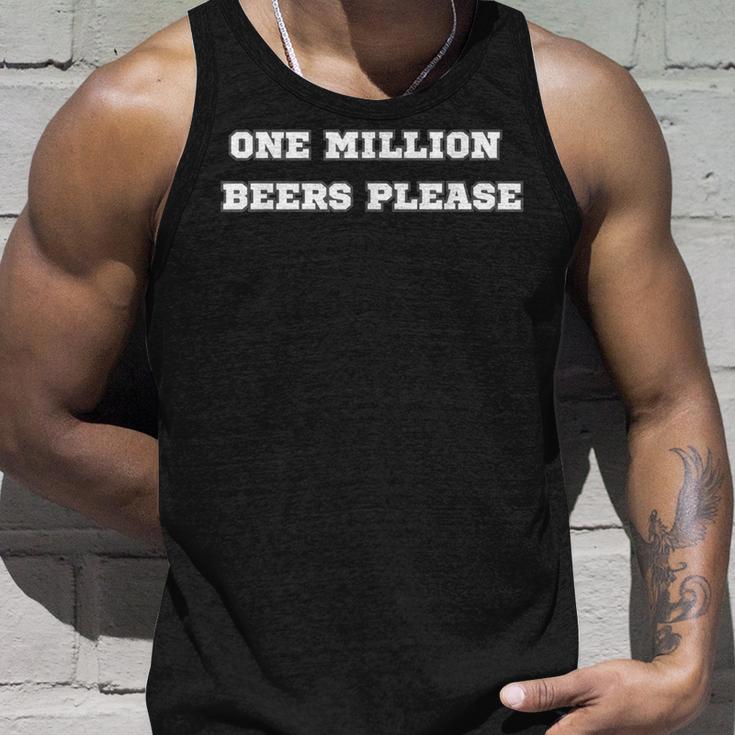 Eine Million Biere Bitte Bier Bier Lustig Meme Tank Top Geschenke für Ihn