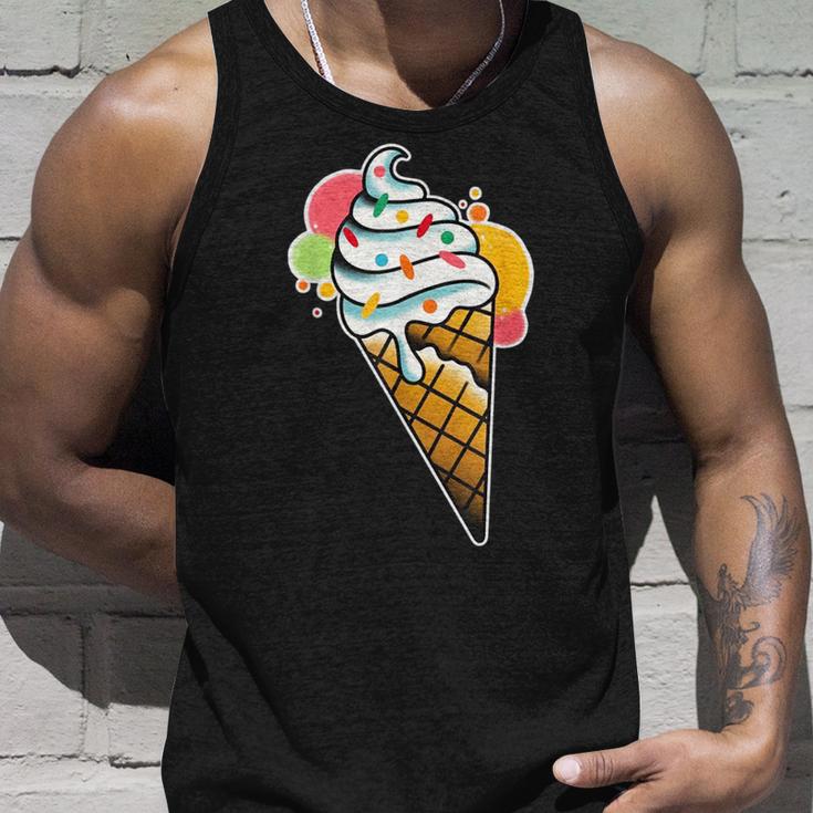 Eistüte Mit Streuseln Waffelkegel Tank Top Geschenke für Ihn