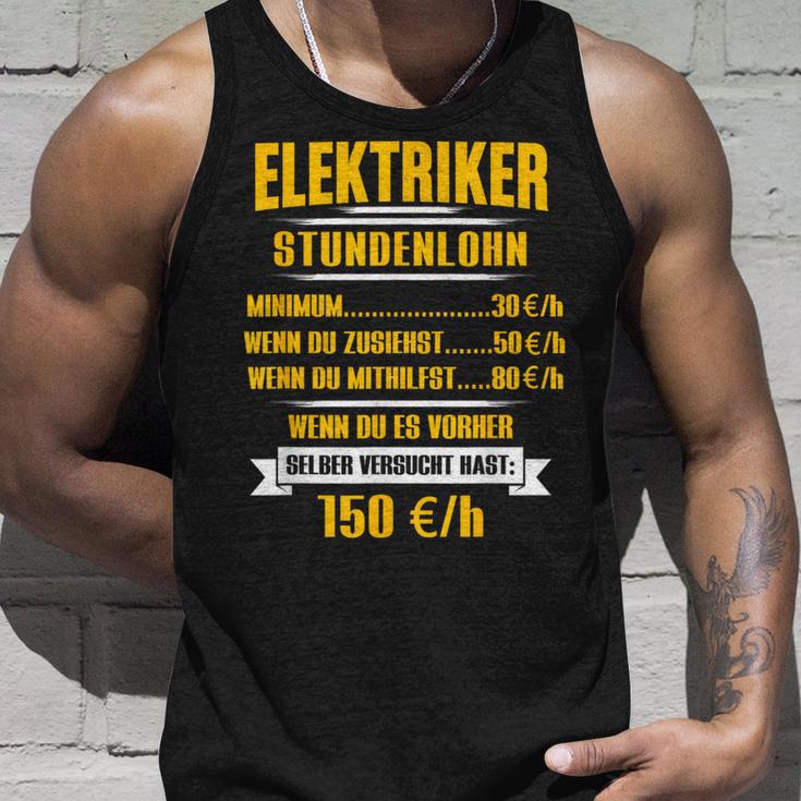 Elektriker Stundenlohn Stundensatz Tank Top Geschenke für Ihn