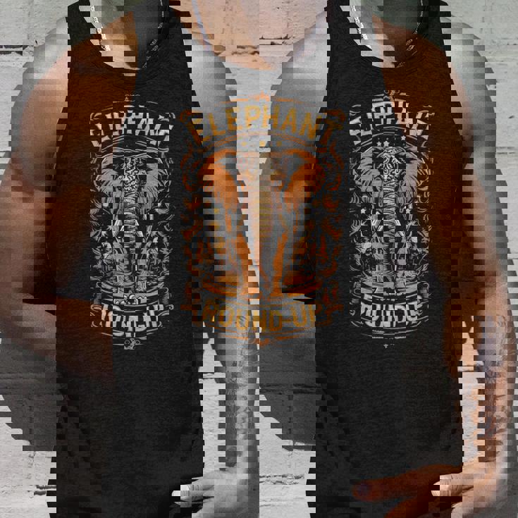 Elephant Round-Up Surin Festival Tank Top Gifts for Him