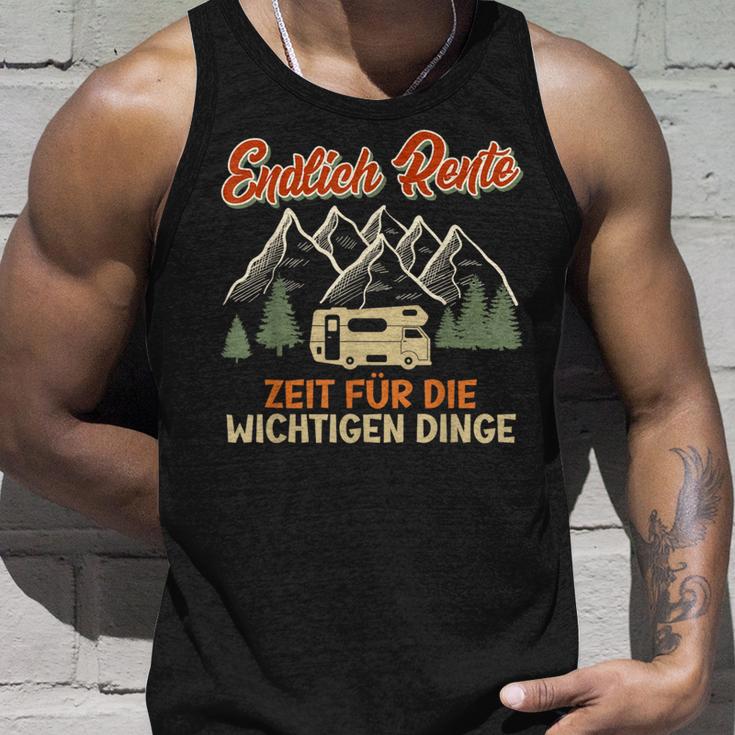 Endlich Rente Zeit Für Die Wichtigen Dinge Rentner German Tank Top Geschenke für Ihn