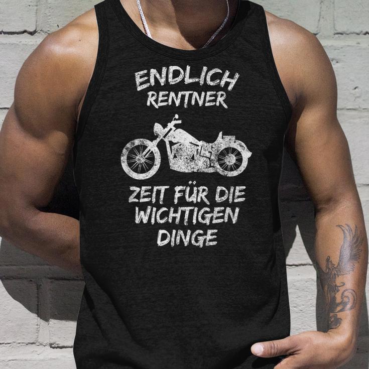 Endlich Rentner Motorcycle Tank Top Geschenke für Ihn