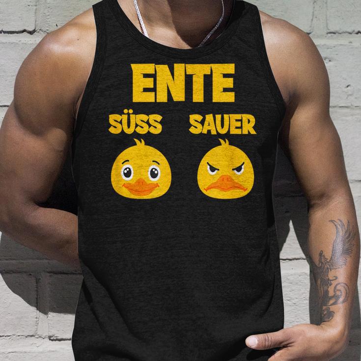 Ente Süß Sauer Lustig Witzig Koch Landwirt Tank Top Geschenke für Ihn