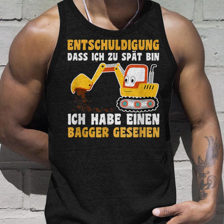 Entschuldigung Das Ich Zu Spät Bin Habe Einen Excavator Seen Tank Top Geschenke für Ihn