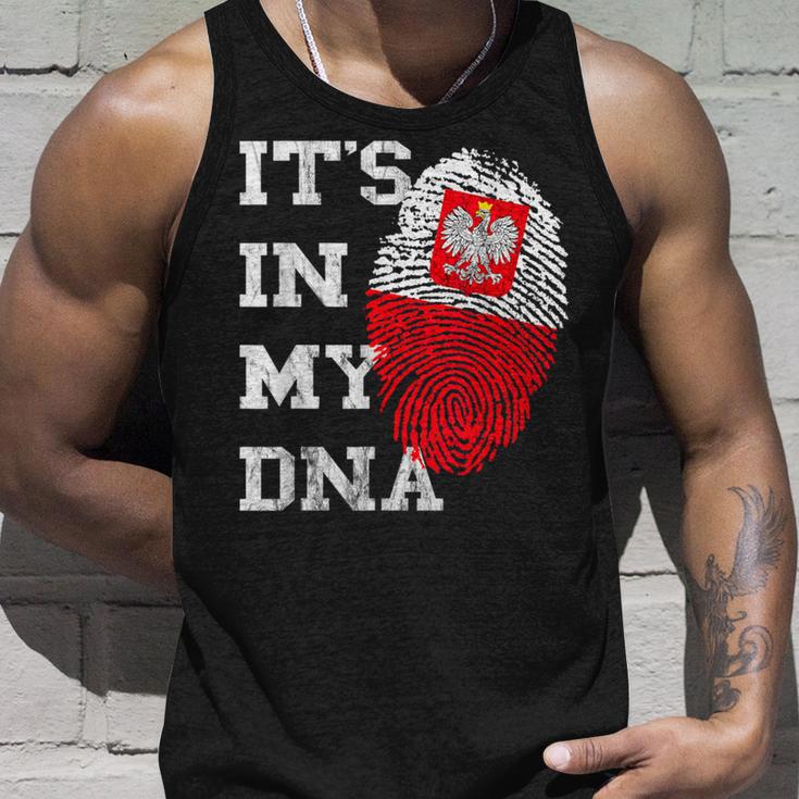 Es Ist In Meiner Dna Polska Genetik Polish Roots Poland Tank Top Geschenke für Ihn