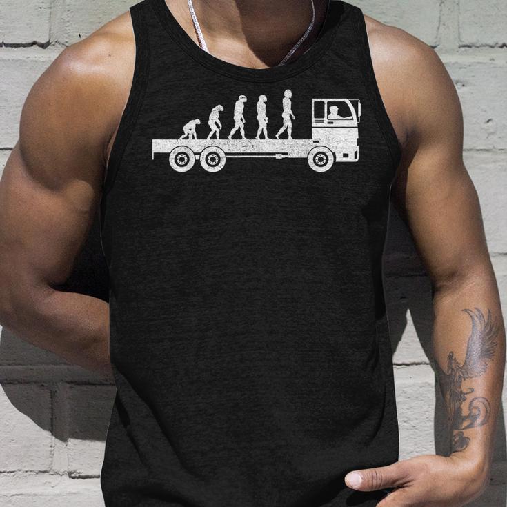 Evolution Truck Driver Tank Top Geschenke für Ihn