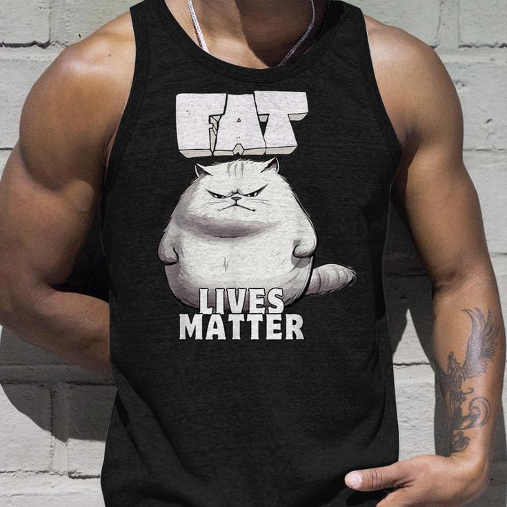 Fat Lives Matter Lustig Mollig Tank Top Geschenke für Ihn