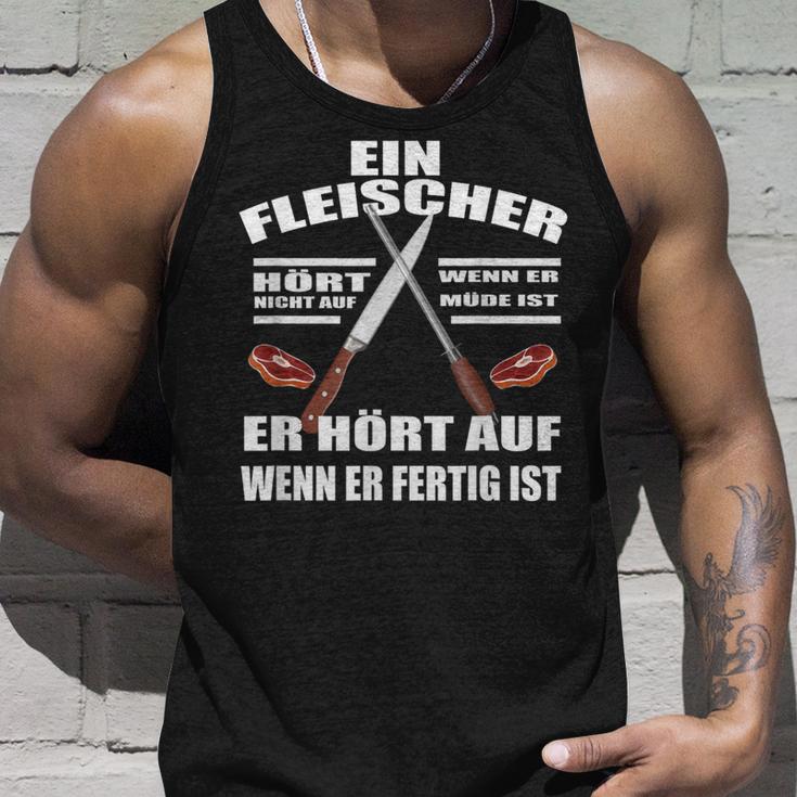 Fleischer Fleischerei Butcher Meister Tank Top Geschenke für Ihn