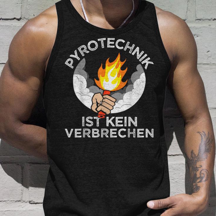 Football Fan Saying Pyrotechnik Ist Keinerbrech Tank Top Geschenke für Ihn