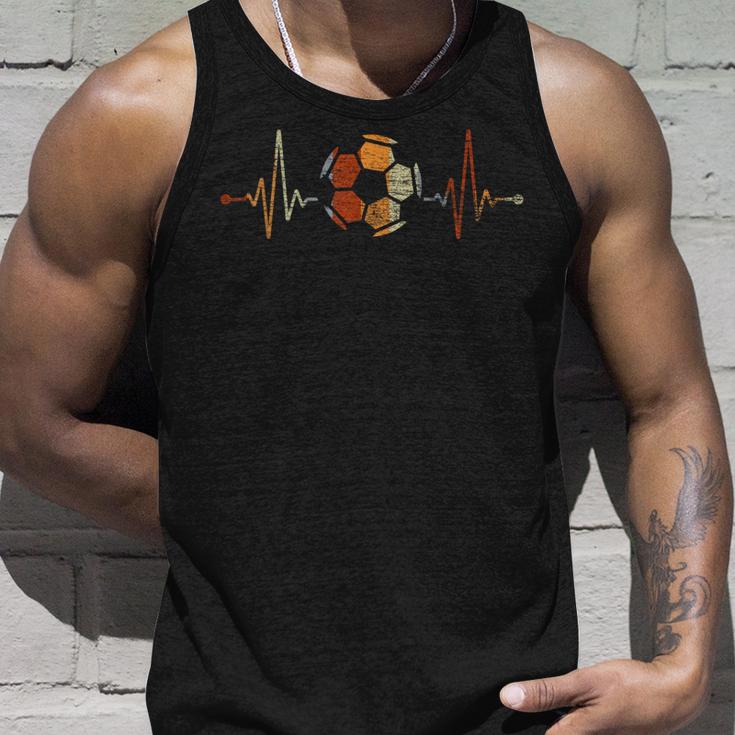 Footballer Sport Heartbeat Football Tank Top Geschenke für Ihn