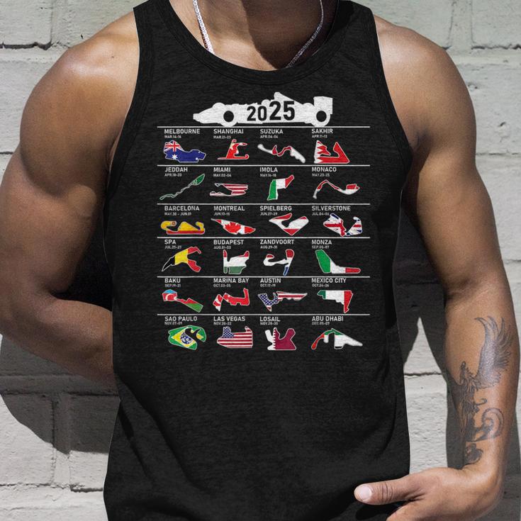 Formula Open Wheel Racing Car 2025 Fan World Circuit Tank Top Geschenke für Ihn