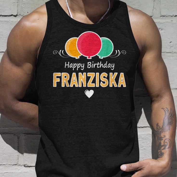 Franziska Happy Birthday Spruch Tank Top Geschenke für Ihn