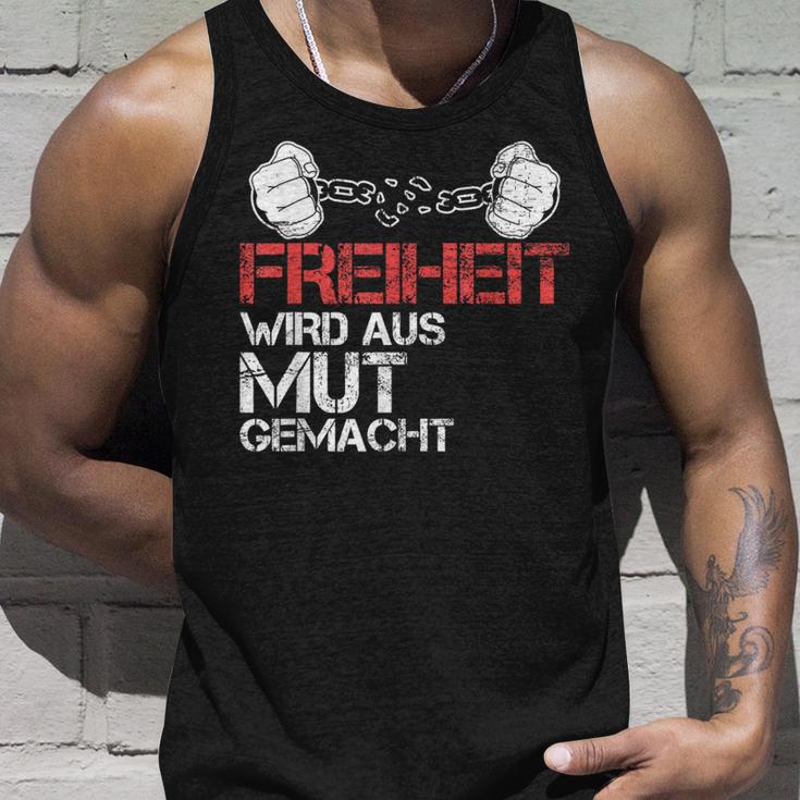 Freiheit Wird Aus Mut Macht Kkämpfen Richter Tank Top Geschenke für Ihn