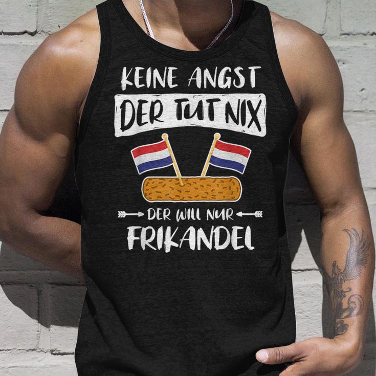 Frikandel Netherlands Flag Sayings Oranje Tank Top Geschenke für Ihn