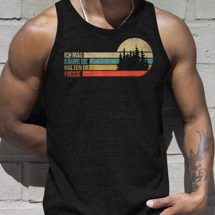 Fun Ich Mag Bäume Die Halten Die Fresse Tank Top Geschenke für Ihn