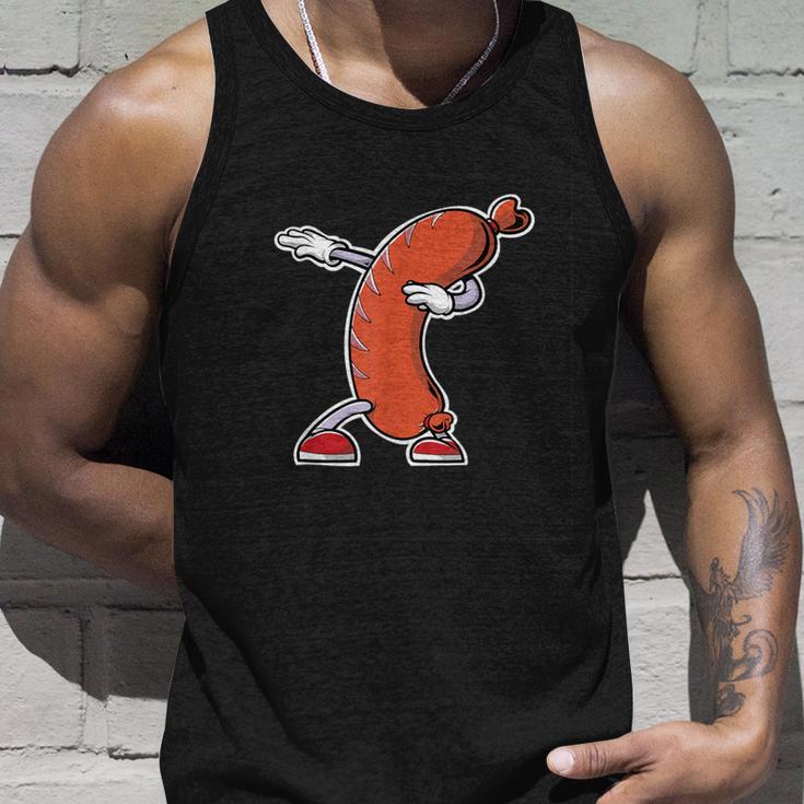 Bratwurst Wurst Sausage Red Hot Dog Dabbing Tank Top Geschenke für Ihn