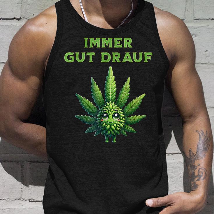 Cannabis Hemp Leaf Immer Gut Drauf Tank Top Geschenke für Ihn