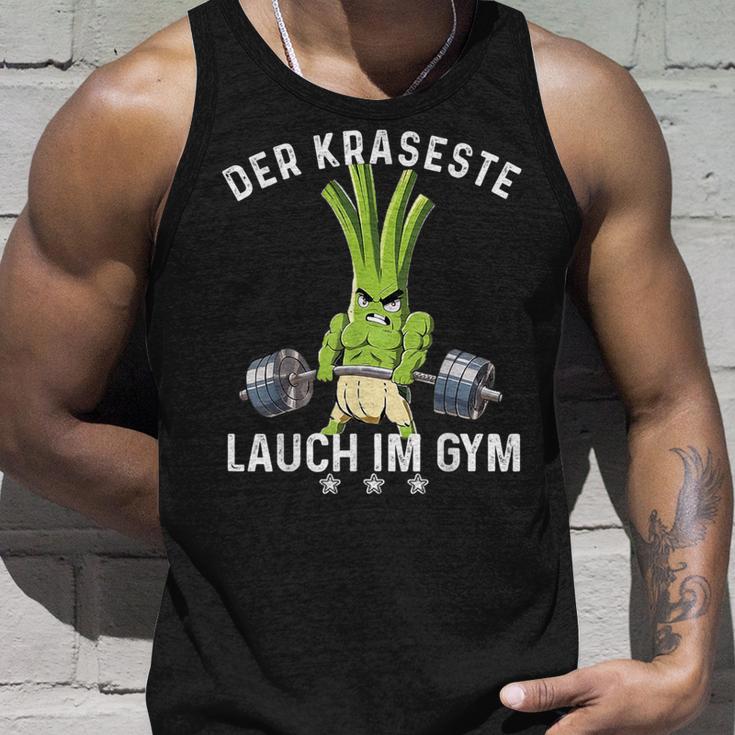 Der Krasseste Lauch Im Gym Gymnasium Fitness Lauch Tank Top Geschenke für Ihn