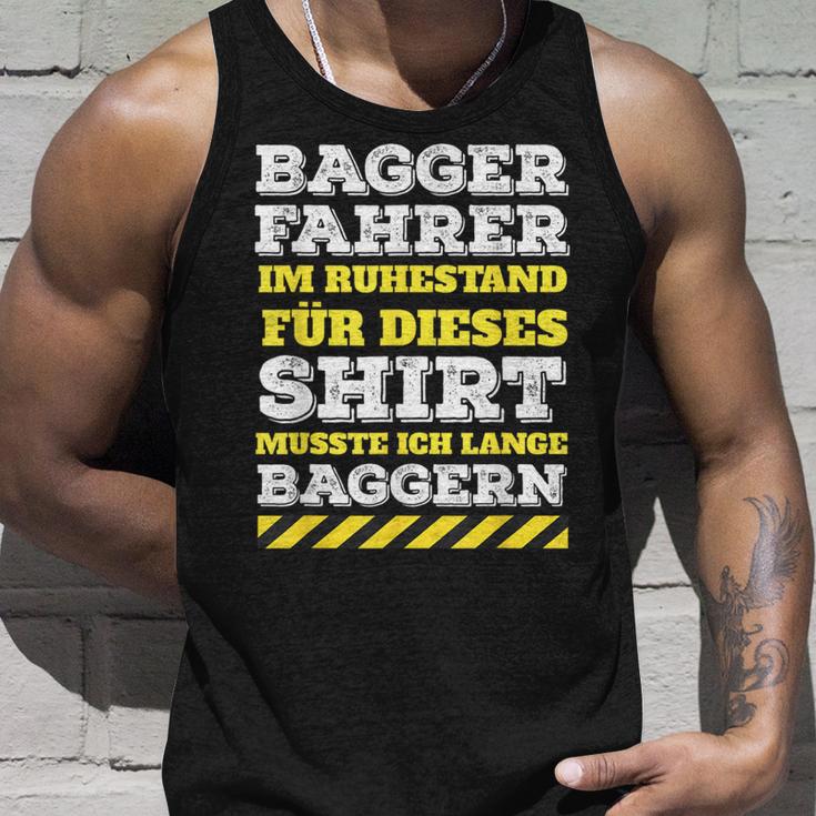 Digger Driver Digger Driver Digger Retirement Pension Tank Top Geschenke für Ihn