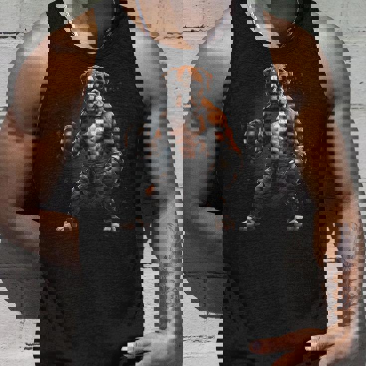 Dog Boxeador De Boxeo Con Gráficos Divertidos Camiseta sin mangas Regalos para él