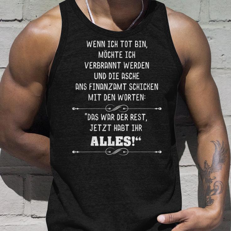 Finanzamt S Tank Top Geschenke für Ihn