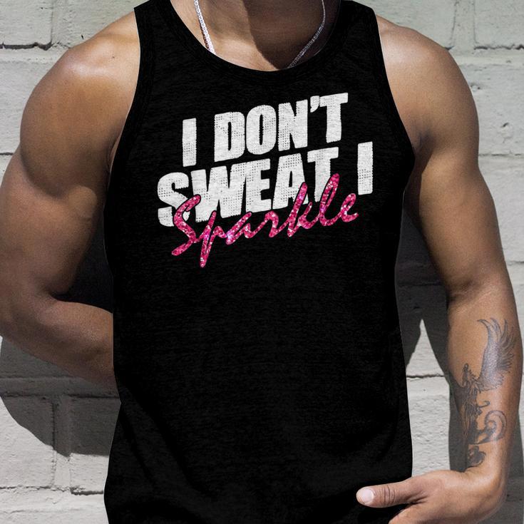 Quote Don't Sweat I Sparkle Tank Top Geschenke für Ihn