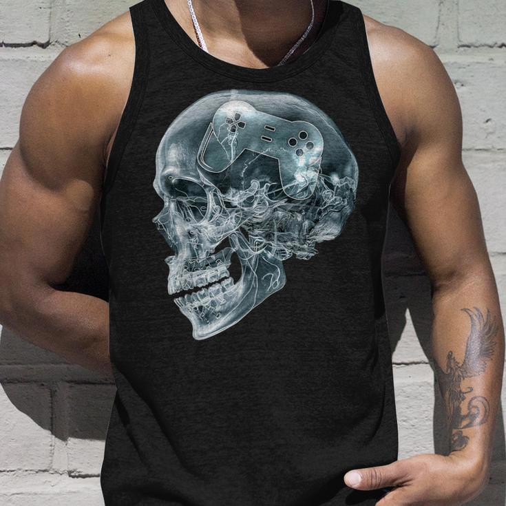 Gambling Skull X-Ray Game Controller For Gamer Gamer Tank Top Geschenke für Ihn