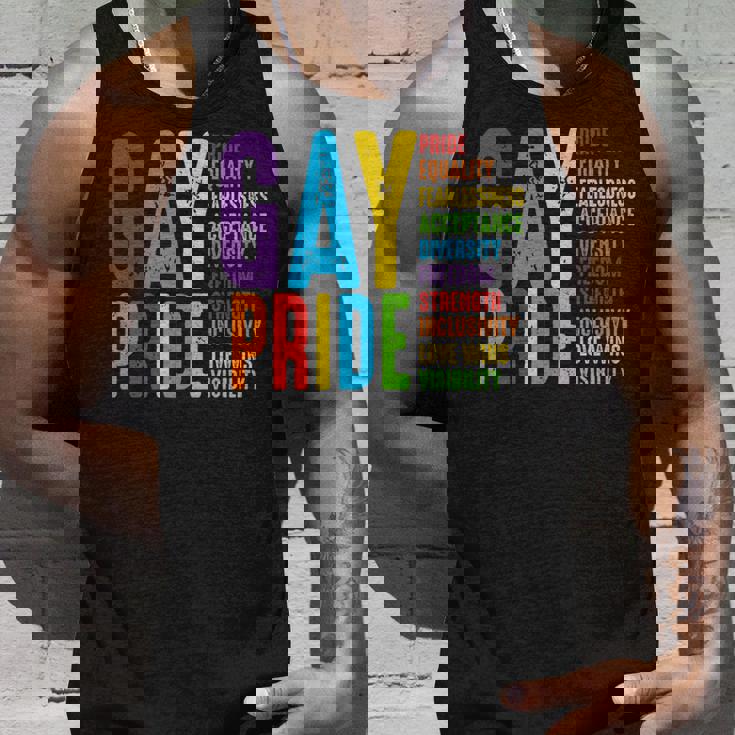 Gay Pride Equality Pride Fearless Freedom Human Rights LGBT Premium Tank Top Gifts for Him